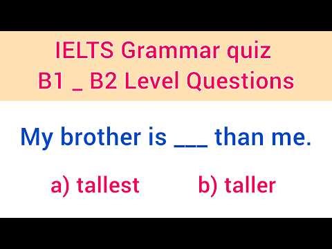 B1–B2 English Grammar Quiz | 20 Intermediate Questions (Can You Get 20/20?)