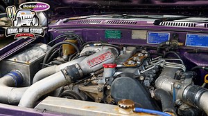 This compund turbo sassed Hilux Surf tore up the track at the King of the Strip 4x4 Drags, laying down a 13.551 @ 98.11mph! We caught up with owner Nick Galm to hear all about this unique little rig 🙌 | Dobinsons Spring & Suspension