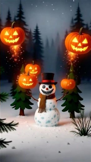 ❄️☠️ The Spooky Snowman That Danced Into Halloween!