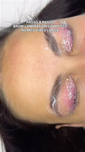 Tutorial Brow Lamination Completo - Resultado Real #shorts #browlamimation
