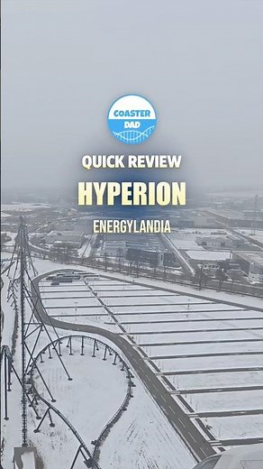 Hyperion in winter? Better than I thought 🎢 #poland #coaster
