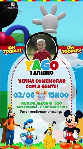 CONVITE TRAILER - A CASA DO MICKEY MOUSE