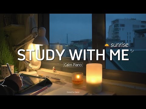 3-HOUR STUDY WITH ME | Calm Piano ️🎹 Rain sounds🌧️ | Pomodoro 50/10 | Rainy Day