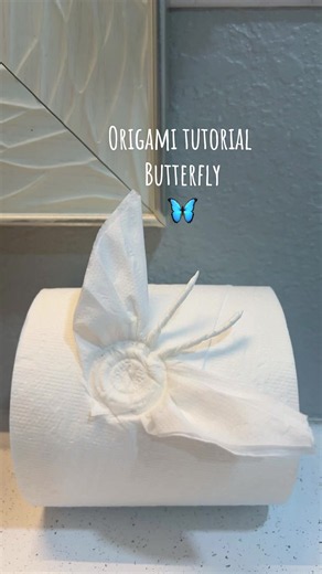 Origami tutorial 🦋 #paratiiiiii #toiletpaperchallenge #ideas #butterfly #decoration