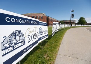 Beacon graduates walk across stage in socially distant ceremony at high school