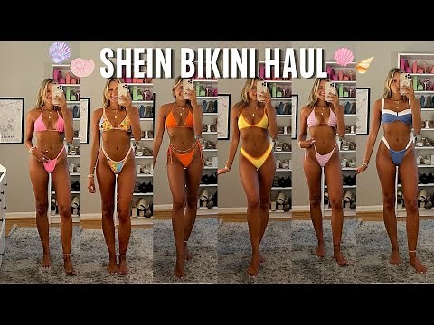 HUGE SHEIN BIKINI TRY ON HAUL (end of summer swimsuit sale everything under $10 + 15% coupon code)