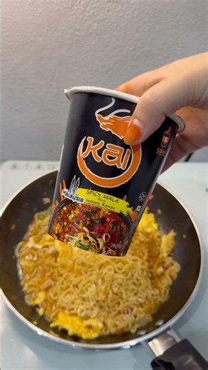 ASMR SPICY MALA flavour instant ramen #foryou #noodles #viral #food