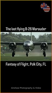 ✈️ The last airworthy Martin B26 Marauder owned and flown by Kermit Weeks at Fantasy of Flight located in Polk City Florida #wwii #wwiihistory #ww2 #ww2p #USNavy #spitfire #ww2 #warbirds | Warbird PageS