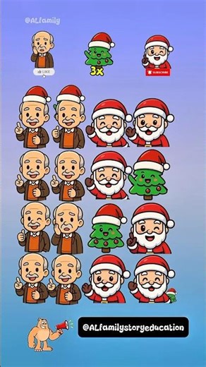 Find ODD one out Santa Claus emojis || chapter 02 #oddoneout #emojichallenge #emojiquiz #emojigame
