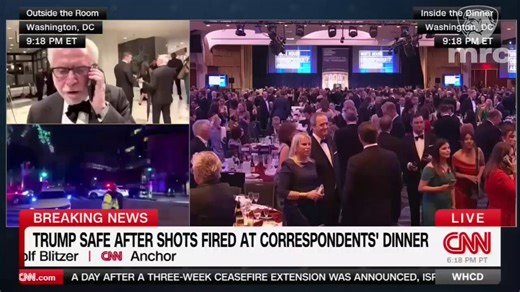 CNN's @WolfBlitzer: "The shooter seemed to have gone through the metal detectors, but he had a weapon, and he was firing a weapon at least a half a dozen, maybe six or more shots. And the noise was so powerful it scared all of us. I, of course, immediately knew what that noise was, that there was gunshots, but it was surprising to me because it looked like that shooter, who was then taken down by police, had gone through security or some way, managed to do it, and was firing gunshots just outsid
