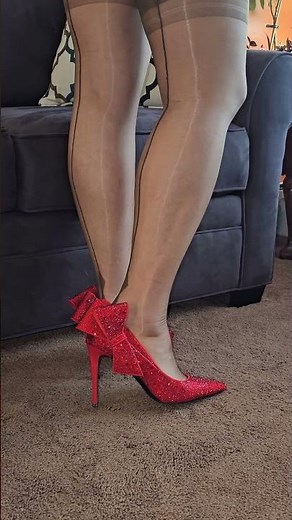 Gio fully fashioned stockings and heels