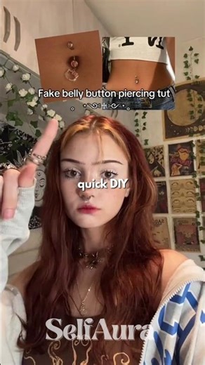 DIY Belly Piercing Hack ✨ #fashion #beauty #hack #viralshorts