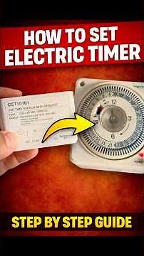 How to Set Electric Timer | Schneider CCT15101 | Step by Step Guide.