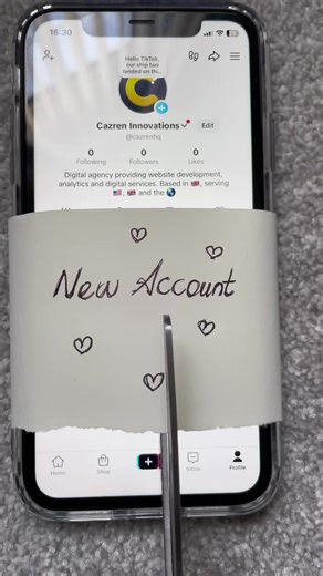 Exploring Web Design for New TikTok Accounts