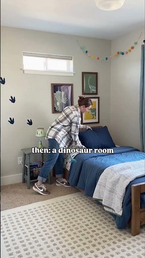 Same room. Different stages 💜 #nursery #kidsroomdesign #diy