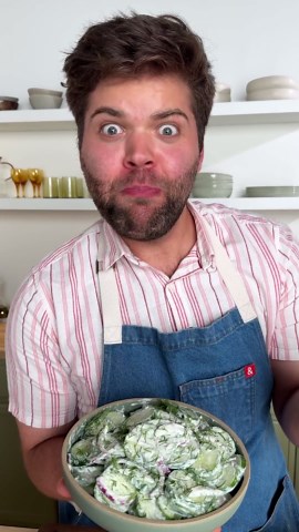 How to Make High-Protein Creamy Cucumber Salad