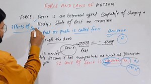 Force And Laws Of Motion What Is Force And It's Effects? #forces #motion #physics #classof2024 #class9 #PhysicsTutor #physicsteacher #exams #examination #aayuphysics | Aayu Physics