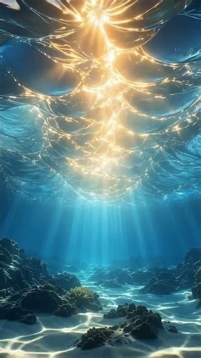 SP Pink Noise Underwater Ambience for Relaxation | 90 Min Ethereal Cinematic Sun Rays☀️Luminous Reef