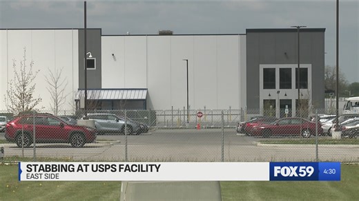 Police take report on stabbing at Indianapolis USPS location