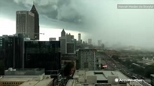 Check out this time-lapse video of a "wall of rain" moving through Atlanta Thursday: | AccuWeather