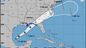 Tropical storm warnings issued for northeastern Gulf Coast due to Potential Tropical Cyclone 16