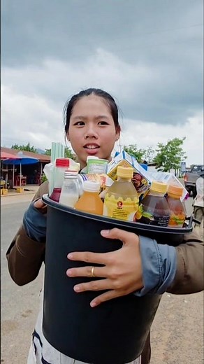 อุ้มน้ำขาย #สาวลาว #food #สปปลาว