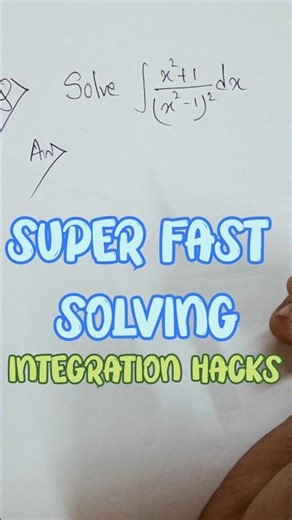 Indefinite Integration method of substitution | Super fast solving hack 🗿