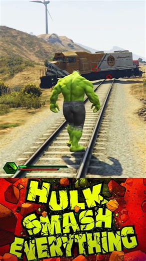 HULK vs TRAIN: Who Wins? 😱 ("unstoppable force vs. immovable object" ) Part 2 #shorts