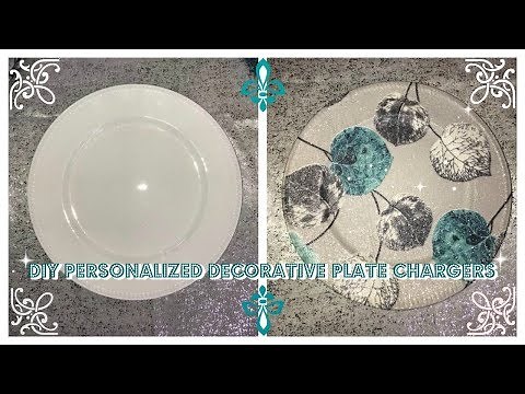DIY - DECORATIVE PLATE DOLLAR TREE CHARGER