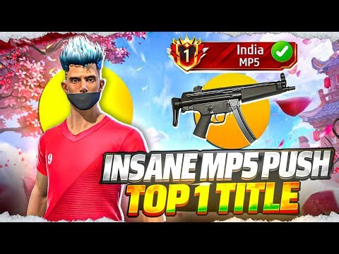 Finally Mp5 Top 1 Done ✅Tarun Mp5 King🚀 Solo Rank Push Tips and tricks #freefire
