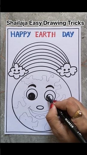 Earth drawing drawing for beginners