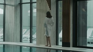 Woman Walks Along Pool Hotel Luxury Stock Footage Video (100% Royalty-free) 1110523309 | Shutterstock