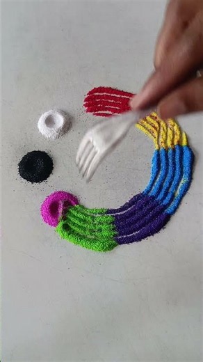 simple Rangoli, satisfying rangoli, Easy rangsatisfying #asmroli, Tricks and tips,ASMR#rangoli