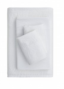 Mainstays Washed Ultra Soft Microfiber Bed Sheet Set, Queen, Arctic White, 4 Piece