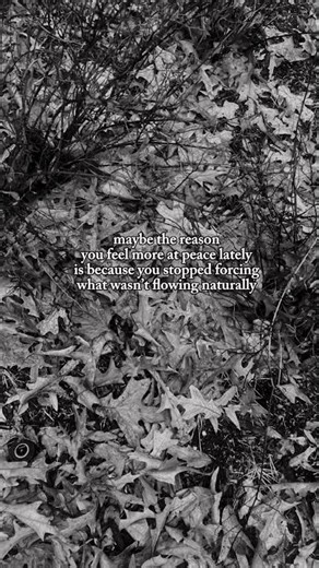 Natural flow over forced effort #lifestyle #calm