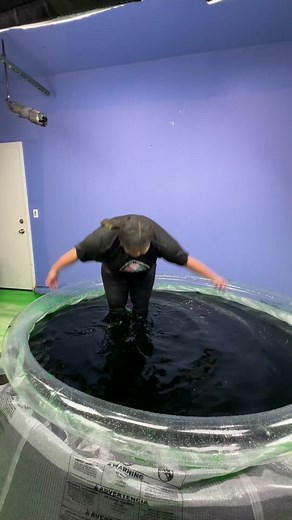 Our Slime Pool leaked #slimepool #slimepoolchallenge #slime #ohno #fail