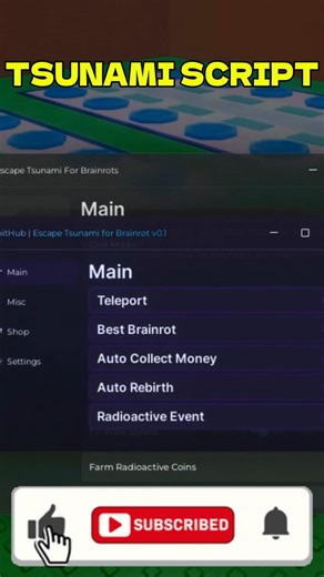 [🌪️ NEW] Escape Tsunami Brainrots Script – NO KEY + AUTOFARM + TP TO END & AUTO EVENTS