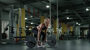 Caucasian Woman Lifting Heavy Weights Her Stock Footage Video (100% Royalty-free) 1097929111 | Shutterstock