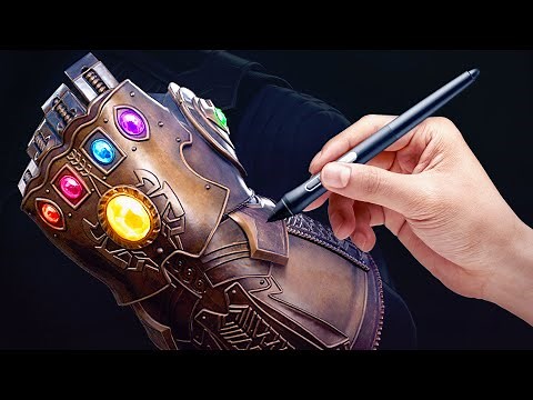 Sculpting the INFINITY GAUNTLET [Satisfying Time-Lapse]