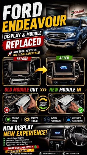 🚙 Ford Endeavour Display & Module Replacement | Complete Installation
