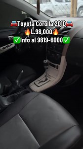58K views · 731 reactions | Toyota Corolla Precio Real:  98,000 Lps  Año 2010 Motor 1.8 Automático Rines de Lujo Interior en Buen Estado Mecánicamente Bien Matricula y Papeles al Dia Aire No Enfria #CIVICYMAS #Honduras #toyota #carros #SanPedroSula #parati | Civic y Más | Facebook