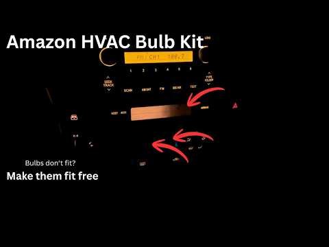 4th Gen 4Runner HVAC & Screen Lights Swap: Cheap Amazon Bulbs Made to Fit Free