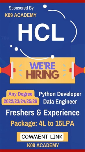 HCL is Hiring with 15LPA 🚀 #shorts #jobalert #fresh #btech #degree #jobs #careergrowth #fresherjobs