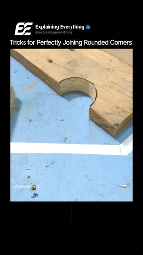 rahulyadav | Explaining Everythinng on Instagram: "Forget the gaps and jagged edges of amateur framing. This is the Perfect Radius Join, a masterclass in woodworking precision that allows you to unite rounded corners with surgical accuracy. The secret lies in concentric geometry. To achieve a flawless seam between two curved workpieces, the master craftsman uses a "mirrored-cut" technique. By overlapping the rounded sections and using a single, guided pass with a flush-trim router or a precision