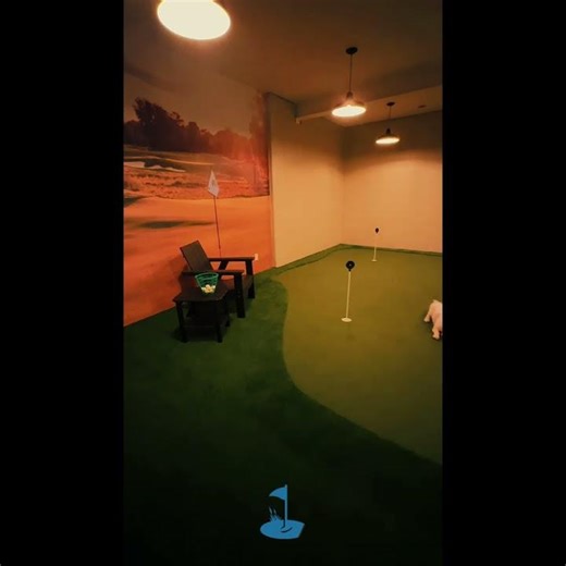 Indoor putting green installation Pewaukee, Wisconsin