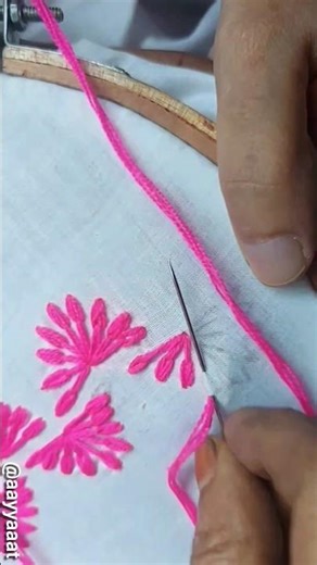 long chain embroidery design #embroidery #handembroidery #shorts #trending #stitch