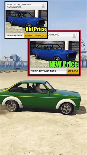 NEW These GTA Online Vehicles Now Cost Less - ALL 33 Changes #gtaonline #gtanew #gamingontiktok #gtacars #gtaupdate