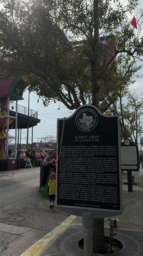 The History of Mardi Gras in Galveston 🎭📜 | Texas Historical Marker on The Strand