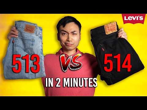 Which Jean Is Better? | Levi's 513 Slim Straight vs 514 Straight