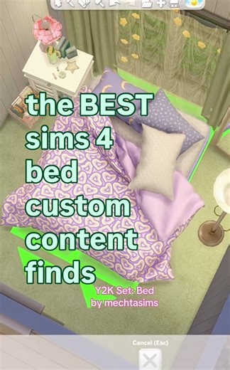 my favorite bed CC in ts4! #sims4cc #sims4mods #sims4 #thesims #sims #customcontent #simmer #ccfinds #ts4 | Caviarsims